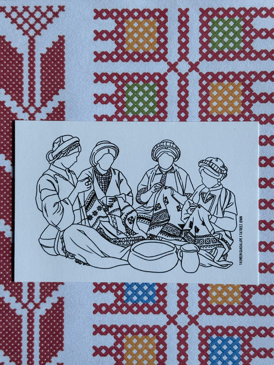 Women Tatreezing Sticker